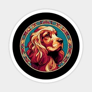 Cocker Spaniel - Art Nouveau - Dog Lover Design Magnet